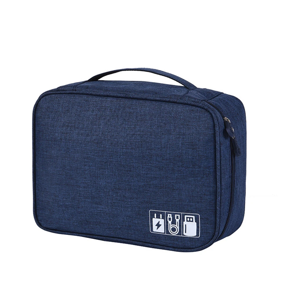 Electronic Storage Bag Data Cable Travel Charging Treasure Headphone Organizer Cosmetics Compartment Storage Digital Handbags — view 7