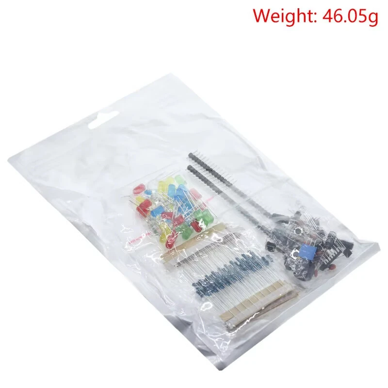 Electronics Components Basic Starter Kit for Arduinos UNOs MEGA2560 Raspberry Pi with LED Buzzer Capacitor Resistor — view 4