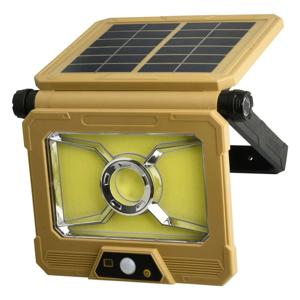 Elfeland 186 COB Solar Light 241 LED Solar Powered Motion Sensor Light 180° Adjustable Panel Wide Range Waterproof Energy-Efficient with Remote Control for Outdoor — image 1