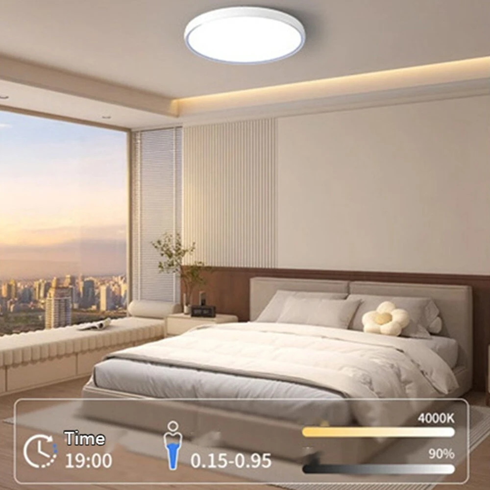 Elfeland 60W 40cm Full Spectrum LED Ceiling Light 1800K~12000K Remote Control with RGB Modes Dimmable Full Color Gradient Sky Light — view 5