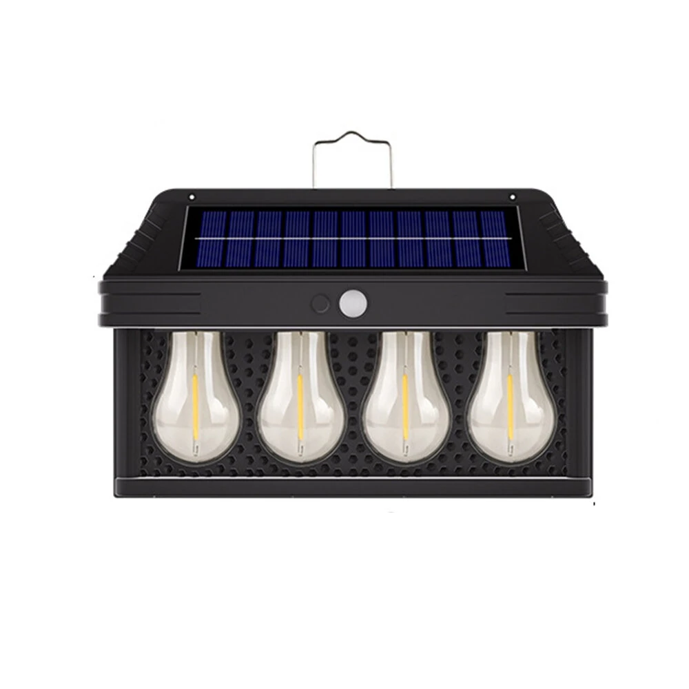 Elfeland HW-779 Solar Light with Motion Sensor 3 Modes Warm Light IP65 Waterproof Solar Lamp Garden Wall Light for Outdoor Use — view 2