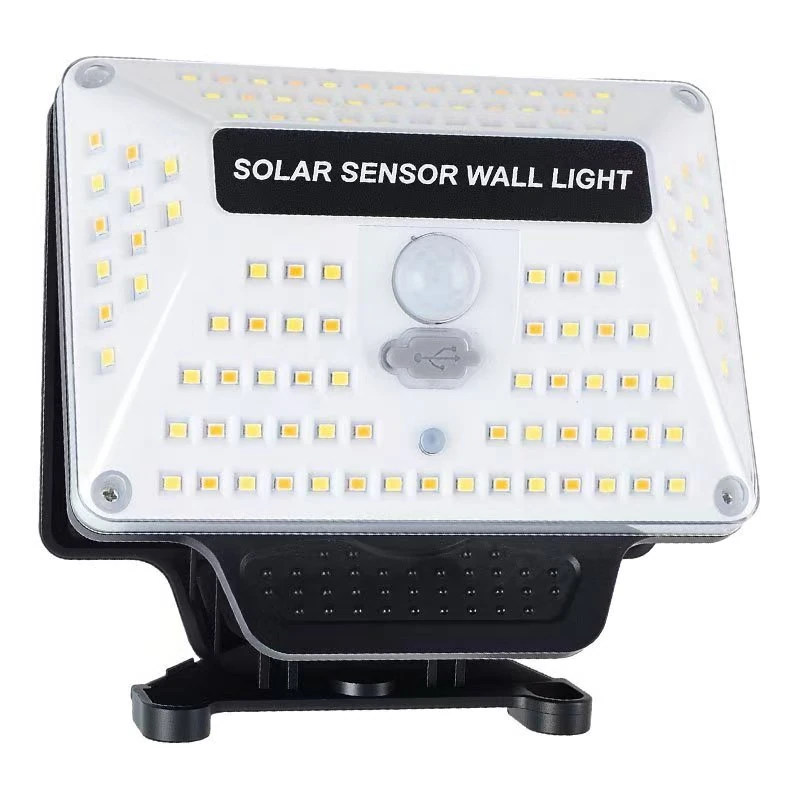 Elfeland Solar Clip Light Motion Sensor Waterproof Solar Sensor Wall Lamp 3 Lighting Modes with Remote Control for Outdoor Garden — image 1