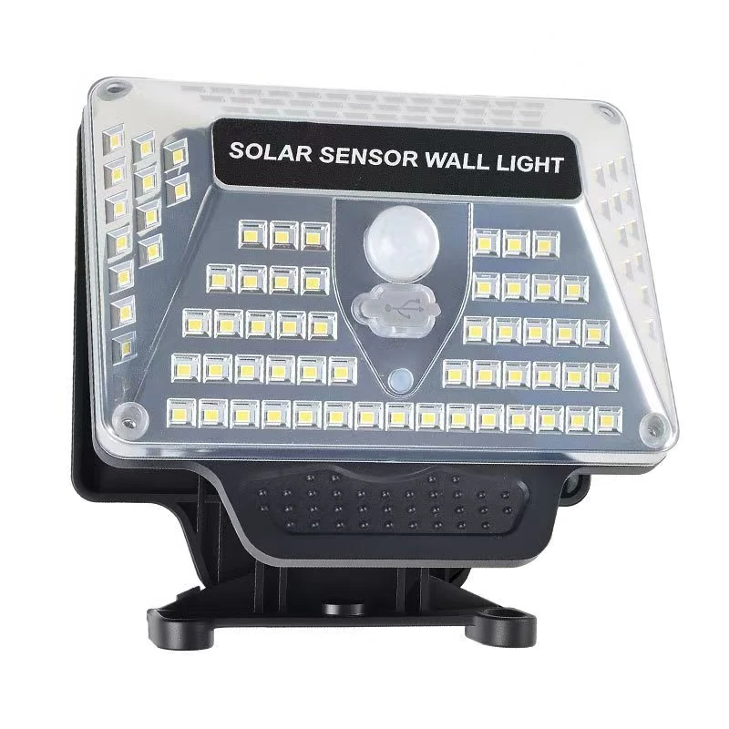 Elfeland Solar Clip Light Motion Sensor Waterproof Solar Sensor Wall Lamp 3 Lighting Modes with Remote Control for Outdoor Garden — view 2