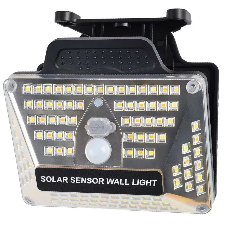 Elfeland Solar Clip Light Motion Sensor Waterproof Solar Sensor Wall Lamp 3 Lighting Modes with Remote Control for Outdoor Garden — view 3