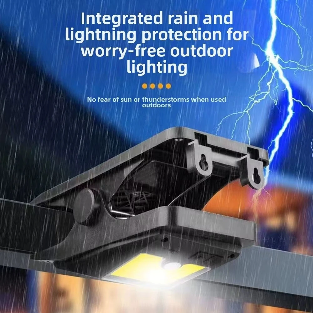 Elfeland Solar LED Clip Light with 360° Illumination, Adjustable Angle & Motion Sensor, 3 Lighting Modes, Waterproof Outdoor Light for Patio, Garden & Camping — view 5