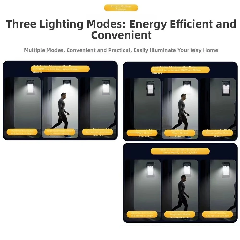 Elfeland Solar LED Clip Light with 360° Illumination, Adjustable Angle & Motion Sensor, 3 Lighting Modes, Waterproof Outdoor Light for Patio, Garden & Camping — view 7
