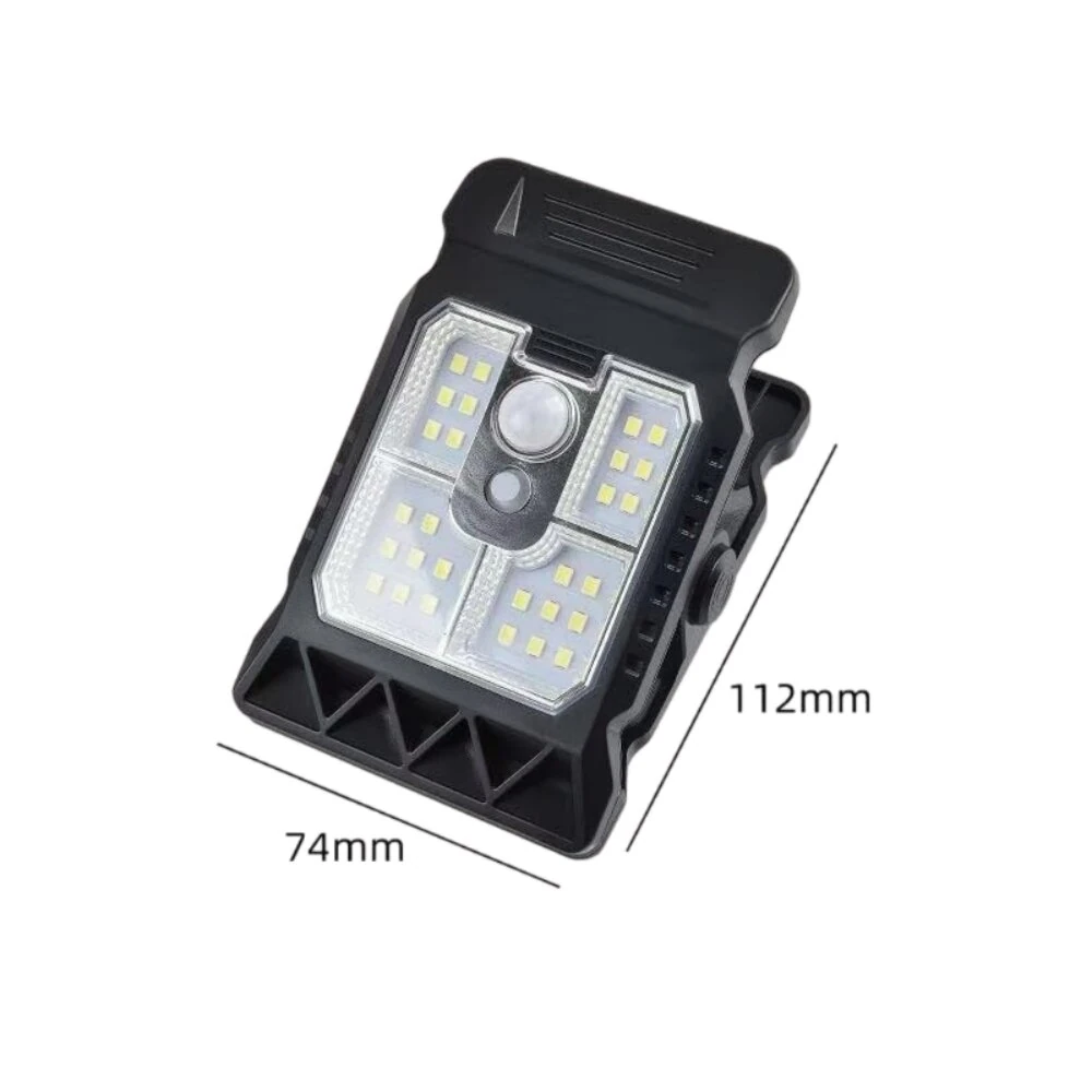 Elfeland Solar LED Clip Light with 360° Illumination, Adjustable Angle & Motion Sensor, 3 Lighting Modes, Waterproof Outdoor Light for Patio, Garden & Camping — view 8