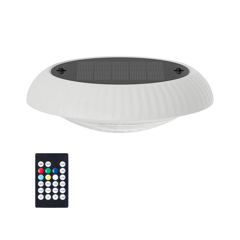 Elfeland Solar RGB Floating Pool Light with Remote Control 6 RGB Lighting 360° Dual Side Lighting IP67 Waterproof Solar Powered LED Light for Pool Garden Pond — image 1