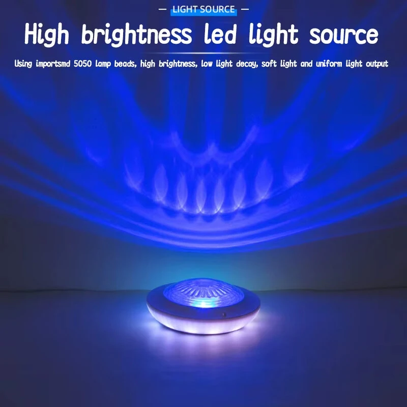 Elfeland Solar RGB Floating Pool Light with Remote Control 6 RGB Lighting 360° Dual Side Lighting IP67 Waterproof Solar Powered LED Light for Pool Garden Pond — view 3