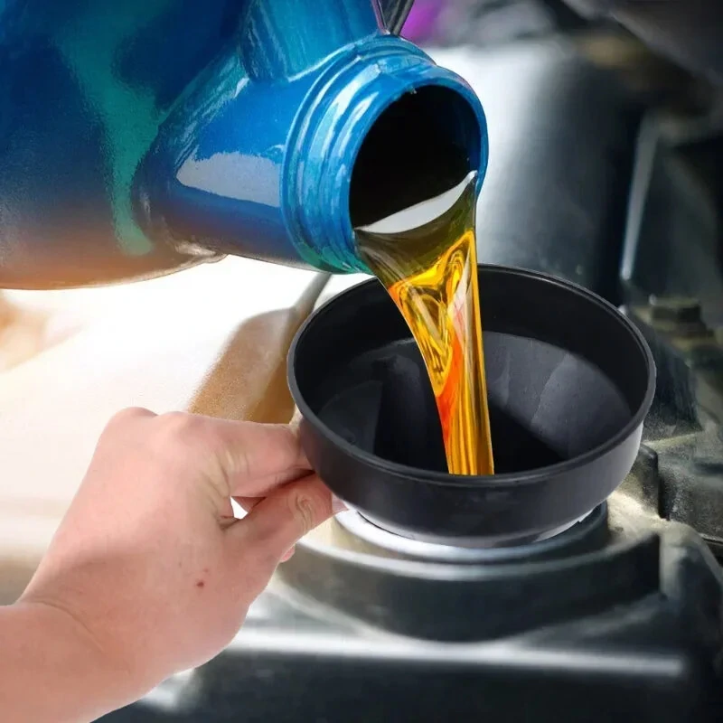 Engine Refueling Funnel Oil Filling Strainer Car Motorcycle Extension Pipe Hose Funnels Tool with Oil Filter Mesh — view 5
