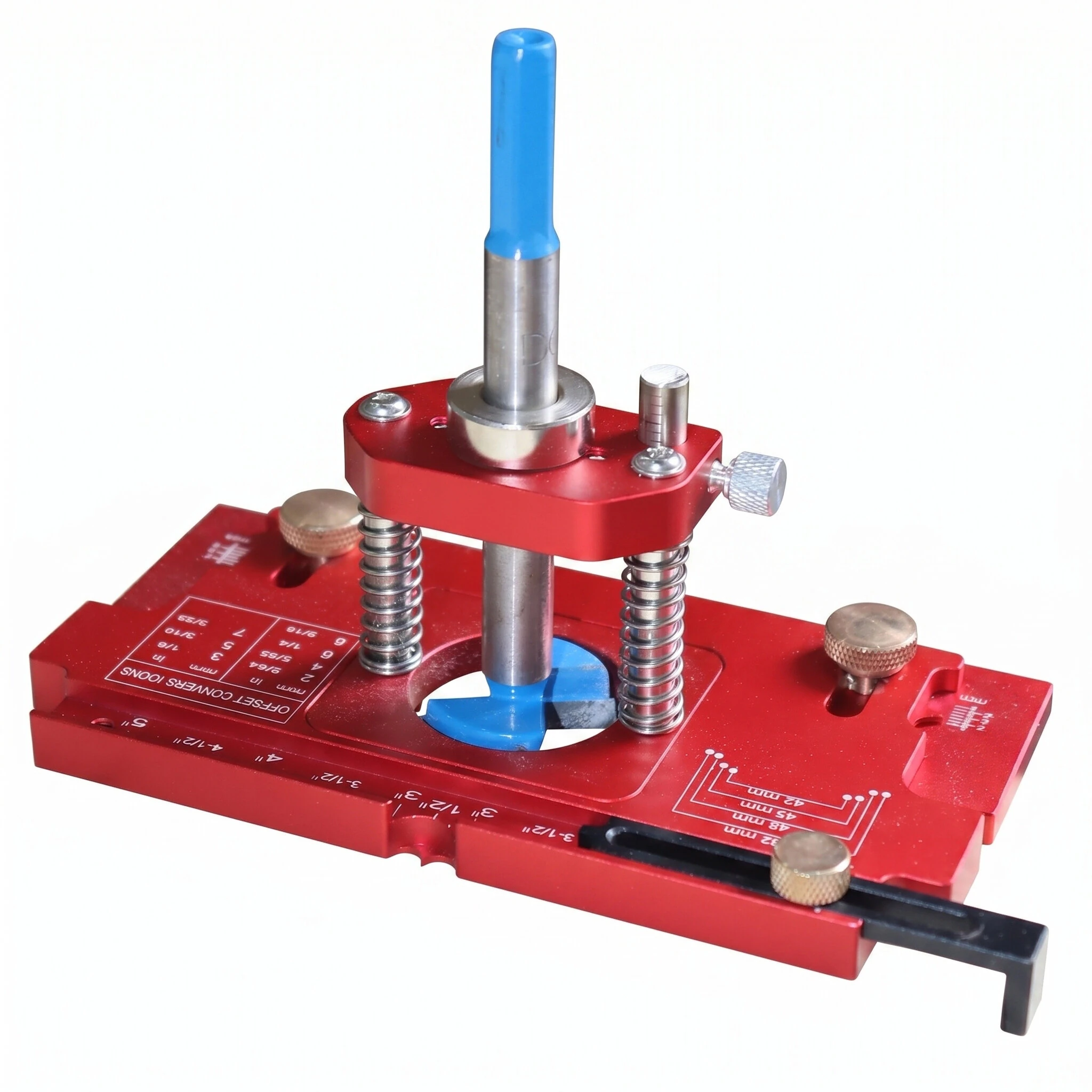 ENJOYWOOD Adjustable Depth Cabinet Hinge Jig 35mm Hinge Hole Punch Locator Cabinet Door Installation Drilling Guide Woodworking Tool — view 2