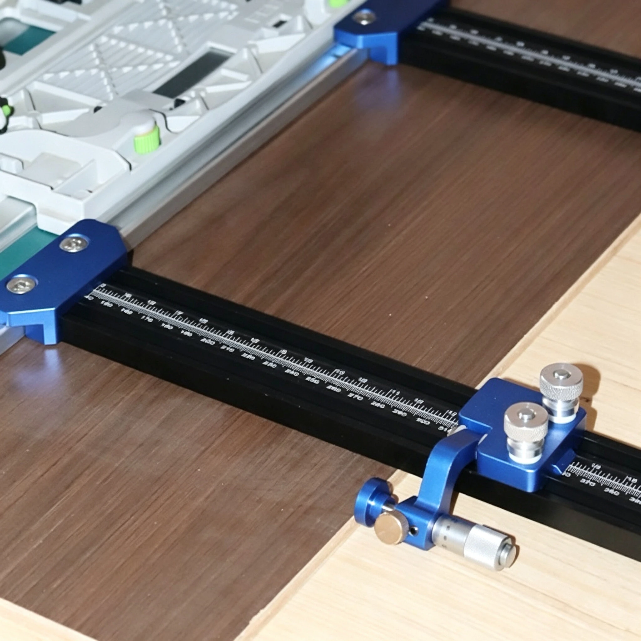 ENJOYWOOD Parallel Guide for Track Saw Micro Level Fine Tuning Zero Calibration Repeatable Cuts Quick Detach for Makita/Festool/Milwaukee — view 10