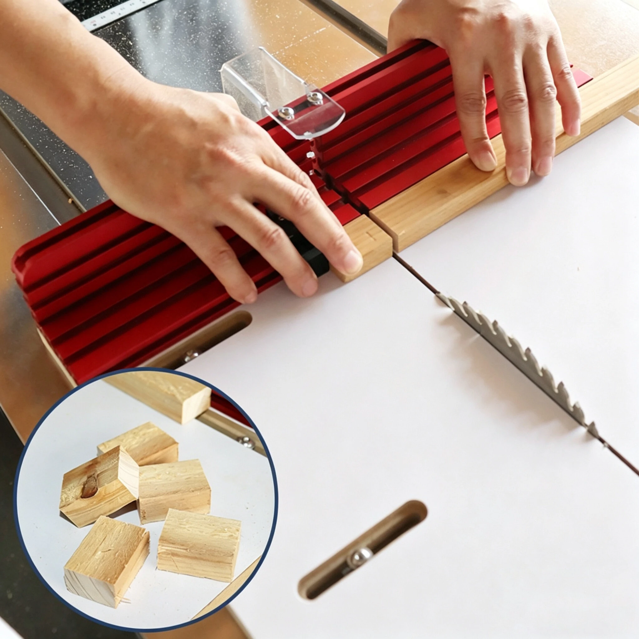 ENJOYWOOD Table Saw Crosscut Sled Precision Cutting Tool Compatible Design Lightweight Easy Setup Woodworking Tool Accessories — ENJOYWOOD