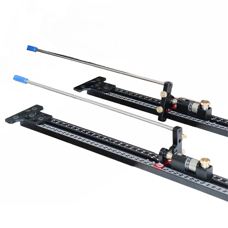 ENJOYWOOD Track Saw Parallel Guide System 0-147.9cm Scale Range with Micro Adjustable Flip Stop and Zero Calibration Repeatable Cuts Compatible with Makita / Festool / Milwaukee Guide Rail — view 2