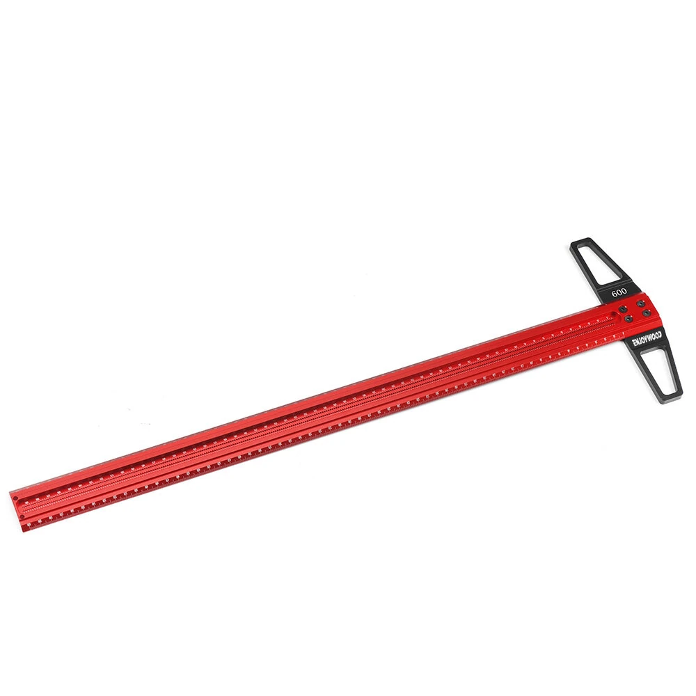 ENJOYWOOD TS Precision Woodworking Line Scriber Marking T Ruler Aluminum Alloy Hole Positioning Marking Gauge 300/400/500/600/760mm — ENJOYWOOD