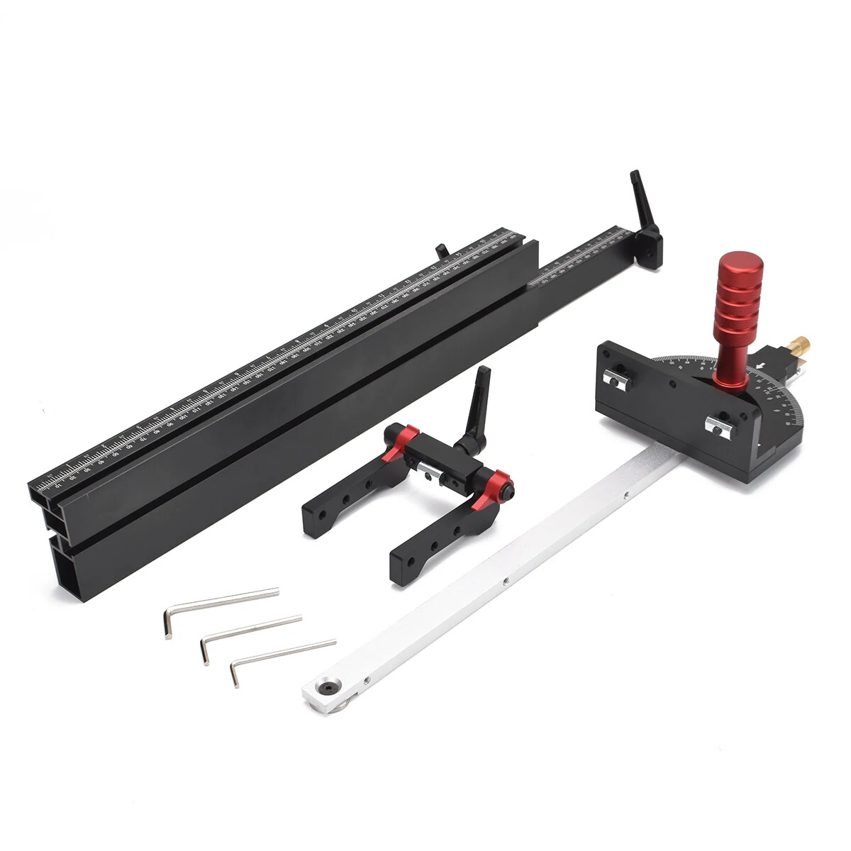 ENJOYWOOD Woodworking Miter Gauge Used With T Tracks Fence Backer DIY Table Saw Router Box Joint Jig Wood Working Tools and Accessories — view 6