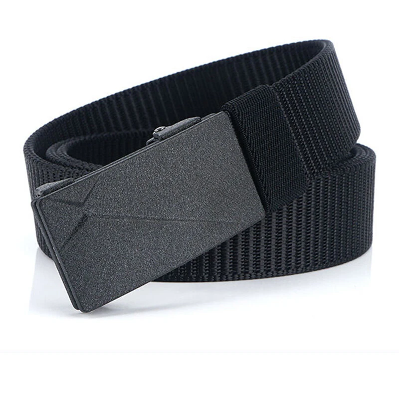 ENNIU 125cm Men's Tactical Nylon Belt Adjustable Wear-resistant  Elastic Waist Belt Buckle Belt Casual Sports Belts — view 3