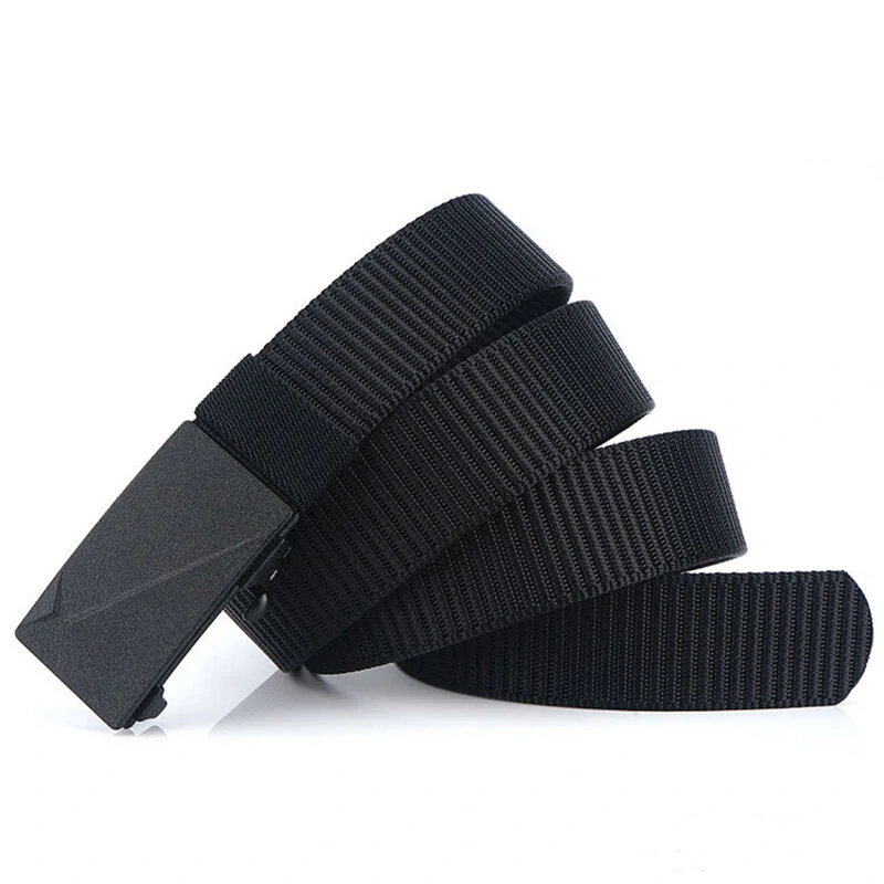ENNIU 125cm Men's Tactical Nylon Belt Adjustable Wear-resistant  Elastic Waist Belt Buckle Belt Casual Sports Belts — view 4