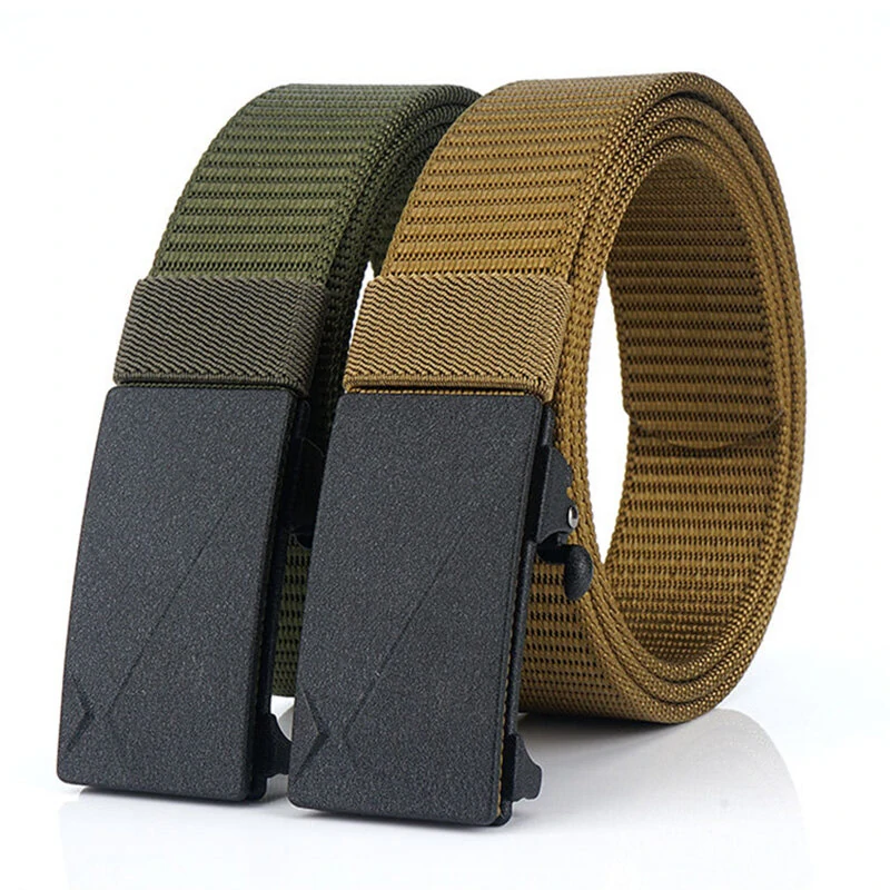 ENNIU 125cm Men's Tactical Nylon Belt Adjustable Wear-resistant  Elastic Waist Belt Buckle Belt Casual Sports Belts — view 6