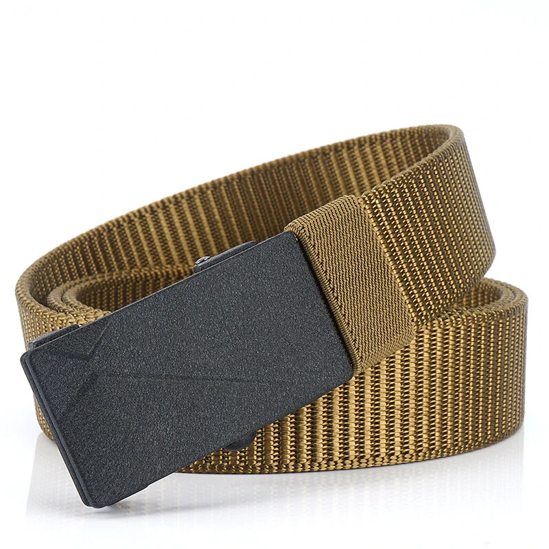 ENNIU 125cm Men's Tactical Nylon Belt Adjustable Wear-resistant  Elastic Waist Belt Buckle Belt Casual Sports Belts — view 7