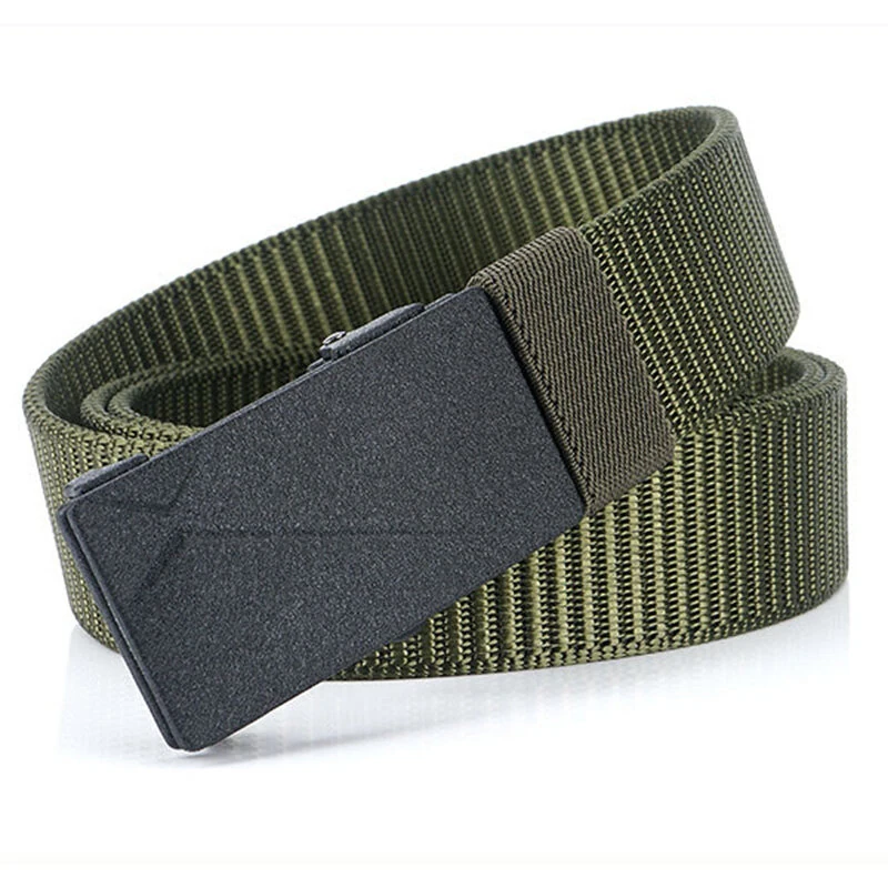 ENNIU 125cm Men's Tactical Nylon Belt Adjustable Wear-resistant  Elastic Waist Belt Buckle Belt Casual Sports Belts — view 8