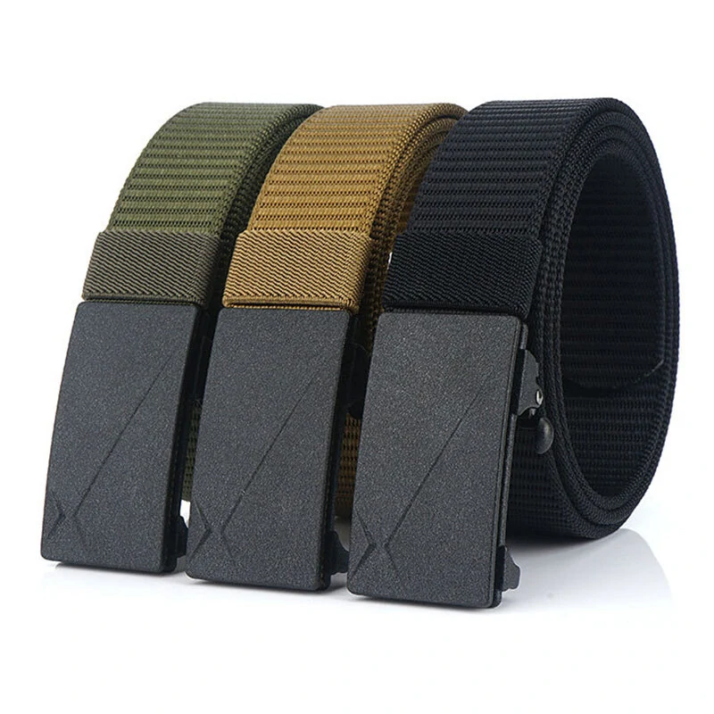 ENNIU 125cm Men's Tactical Nylon Belt Adjustable Wear-resistant  Elastic Waist Belt Buckle Belt Casual Sports Belts — view 9
