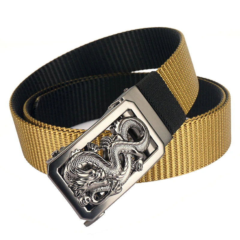 ENNIU 125cm Metal Buckle Tactical Belt Nylon Army Military Outdoor Casual Belt for Men Women — view 3