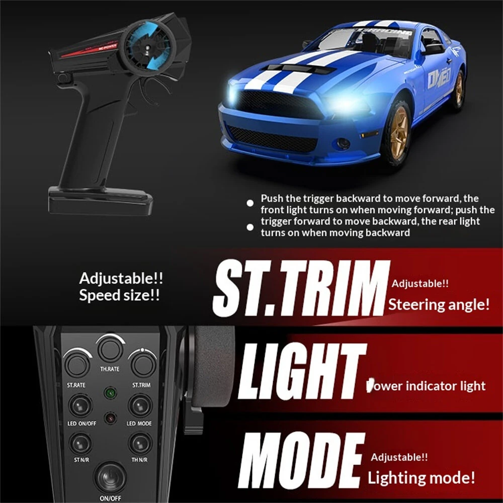 ENOZE 8211 RTR 1/12 2.4G 4WD Drift RC Car Full Proportional Remote Control Mini Race LED Light High-Speed Motor On-Road Racing Vehicle Model Boys Gifts Toys — view 8