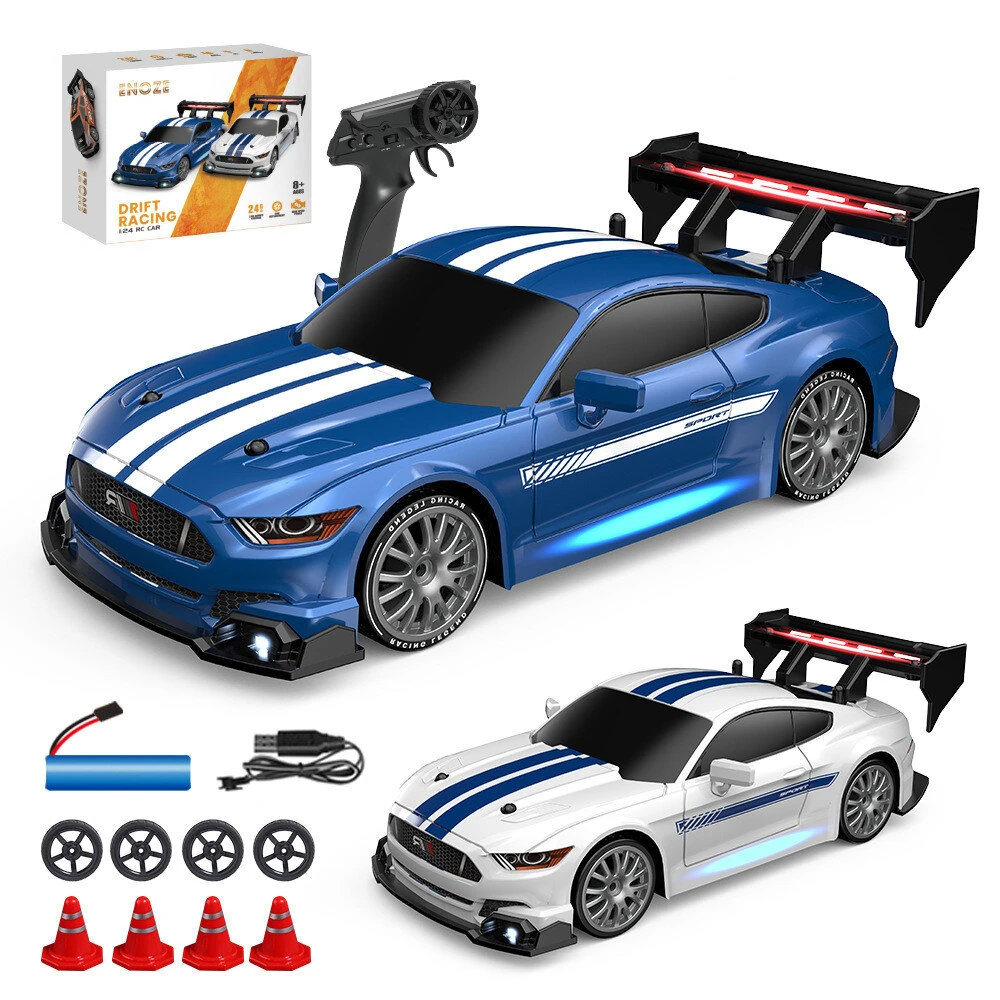 ENOZE 8601 8602 RTR 1/24 2.4G 4WD 30km/h Drift RC Car GTR High Speed Racing LED Light On-Road Vehicles Models Toys — view 2