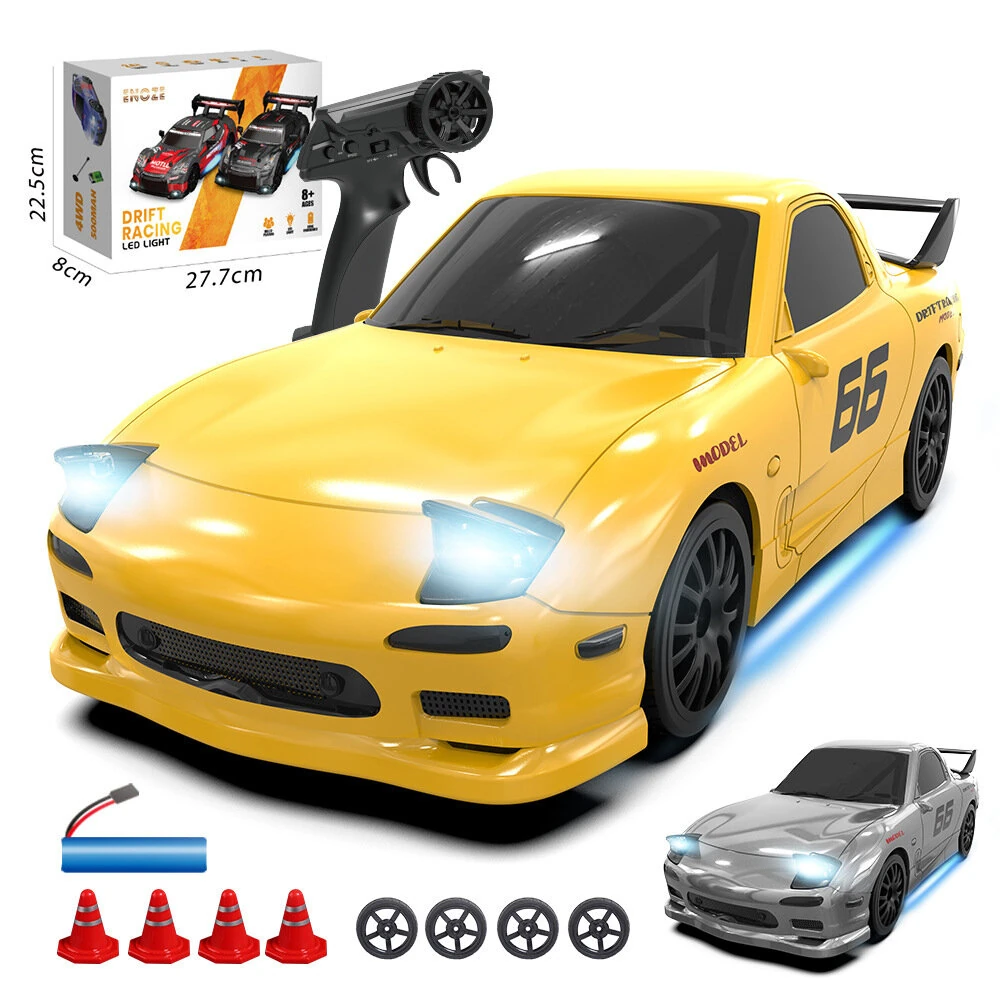 ENOZE 8608 8609 RTR 1/24 2.4G 4WD RX7 Drift RC Car High-Speed Remote Control Mini Race LED Light On-Road Racing Vehicle Model Boys Gifts Toys — ENOZE