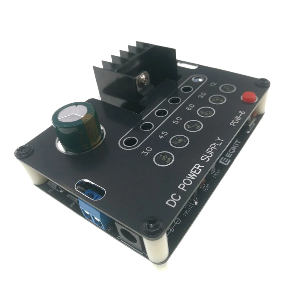 EQKIT CNC Regulated Power Supply Kit Adjustable with Voltage Indication Electronic DIY Production — view 4