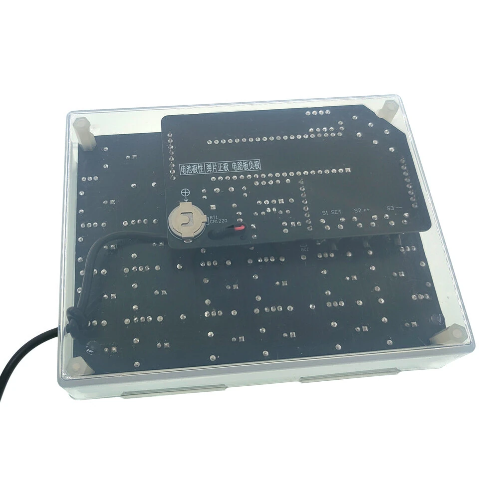 EQKIT YBN-20 Binary Clock DIY Electronic Kit USB 5V Multi-Color LEDs High Precision STEM Educational Soldering Practice Real-Time Clock Programming — view 4