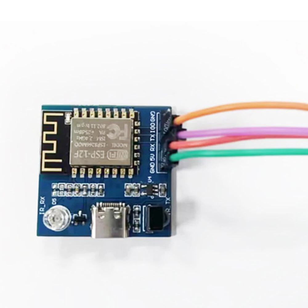 ESP-12F ESP8266 Infrared Transmitting and Receiving for NEC Command WiFi Transparent Transmission Module Board — view 2