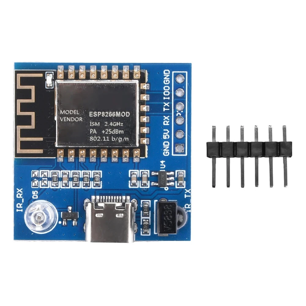 ESP-12F ESP8266 Infrared Transmitting and Receiving for NEC Command WiFi Transparent Transmission Module Board — view 8