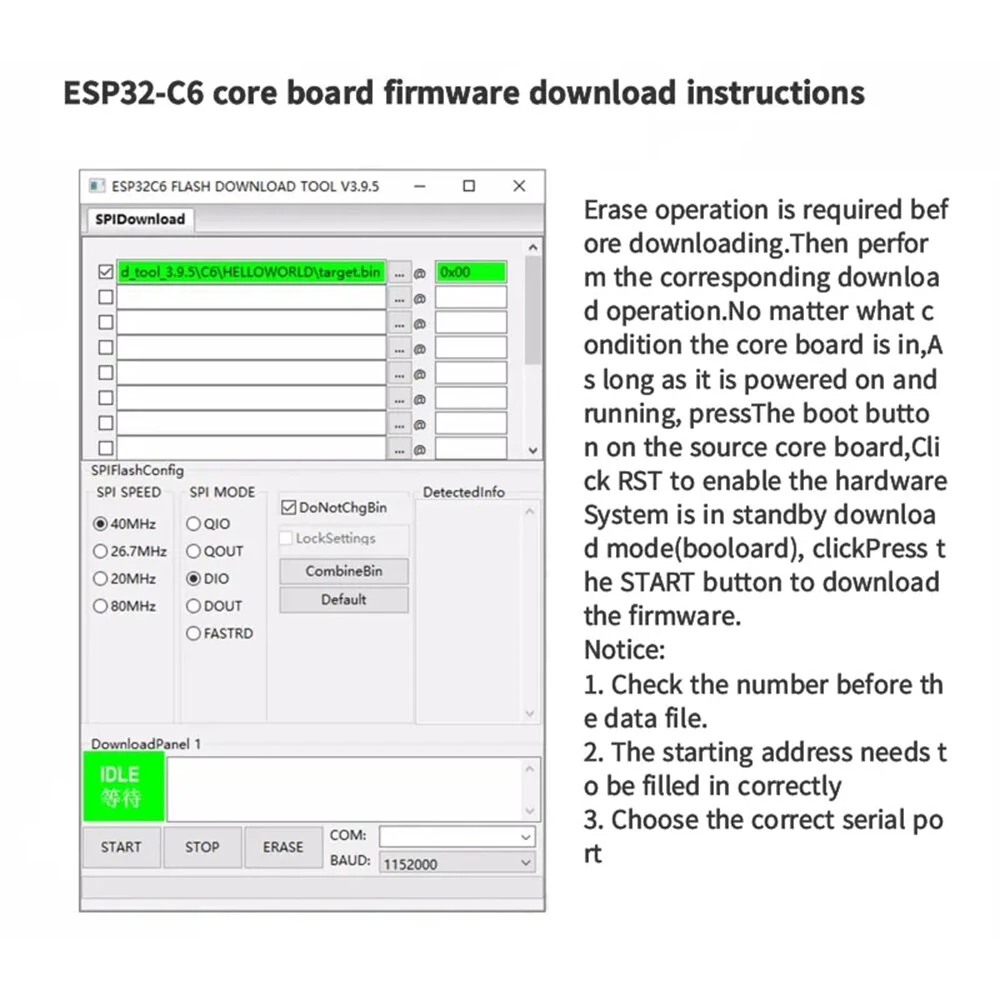 ESP32-C6-DevKitC-1 Development Board ESP32-C6 N4 Wi-Fi 6 Bluetooth 5 LE RISC-V 160 MHz 512KB SRAM 12-Bit ADC SPI UART I2C Module — view 7
