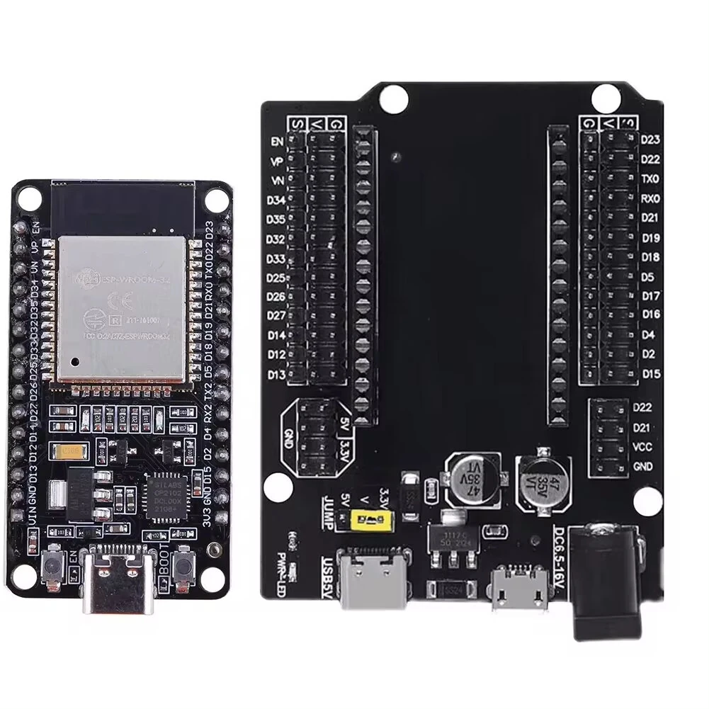 ESP32 Expansion Board Compatible with ESP32 WiFi+bluetooth Dual Core ESP32-DevKitC-32 ESP-WROOM-32 Development Board 30Pin 38Pin — ESP32