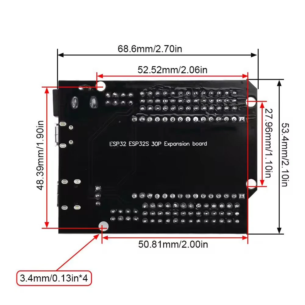 ESP32 Expansion Board Compatible with ESP32 WiFi+bluetooth Dual Core ESP32-DevKitC-32 ESP-WROOM-32 Development Board 30Pin 38Pin — view 5