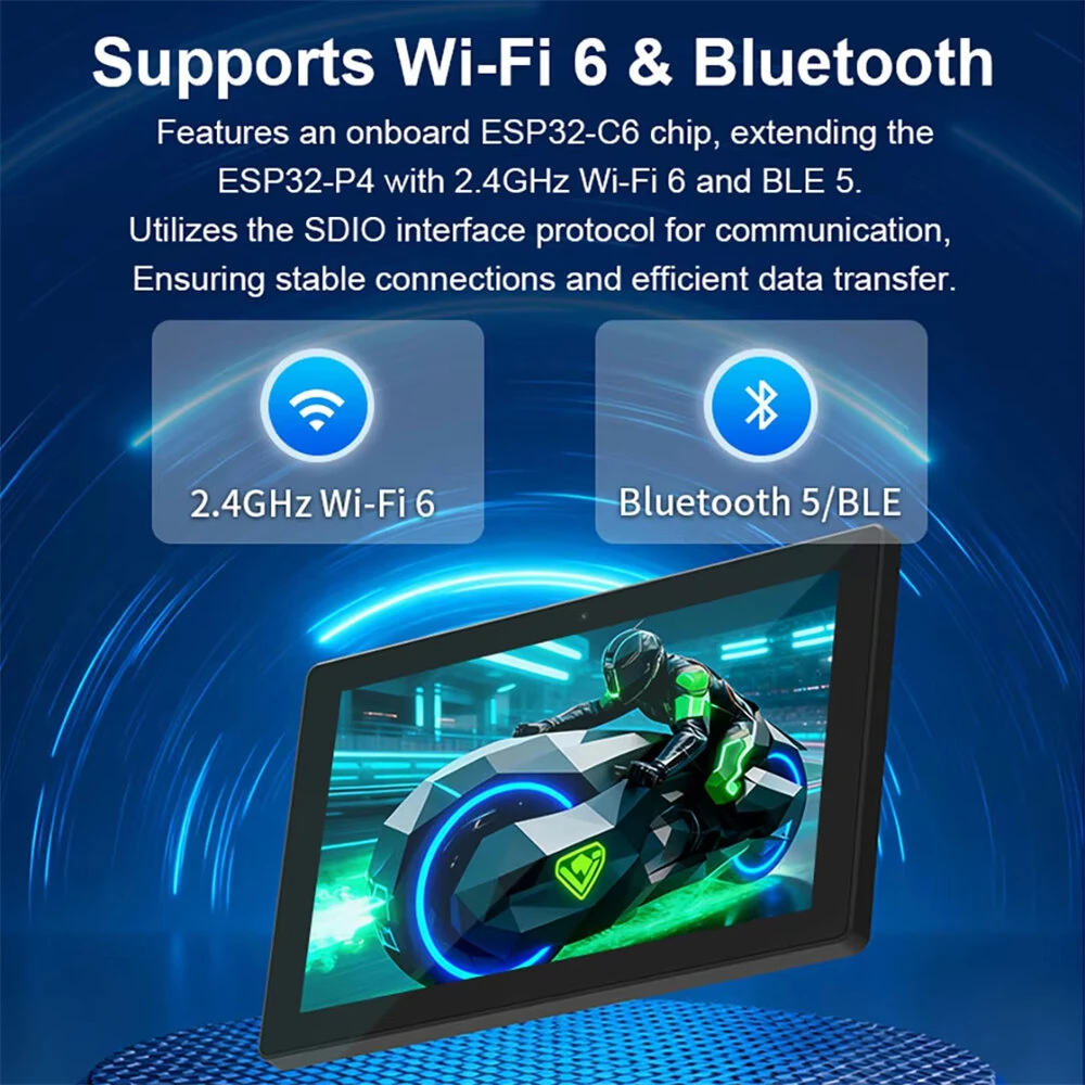 ESP32-P4 7 Inch IPS TFT LCD Module Touchscreen Development Board ESP32 C6 Dual Core Processor Built-in 2MP Camera IoT Solution — view 7