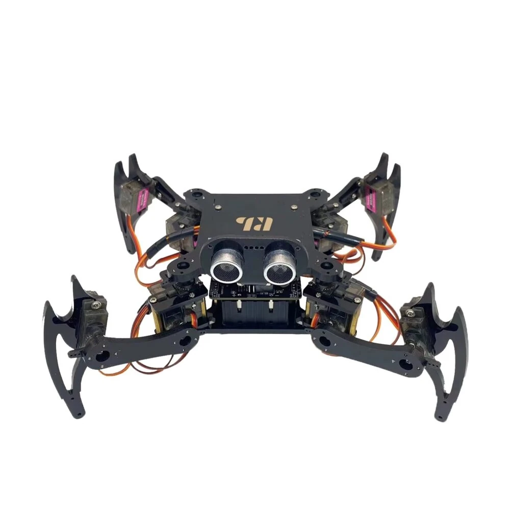 ESP32 QuadBot-TA Quadruped Biomimetic Spider Robot DIY Assembly Robot for Beginner Programming Learning STEAM Education 3DOF — image 1