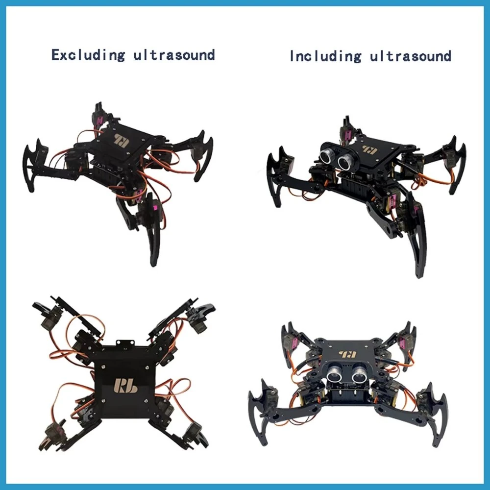 ESP32 QuadBot-TA Quadruped Biomimetic Spider Robot DIY Assembly Robot for Beginner Programming Learning STEAM Education 3DOF — view 6