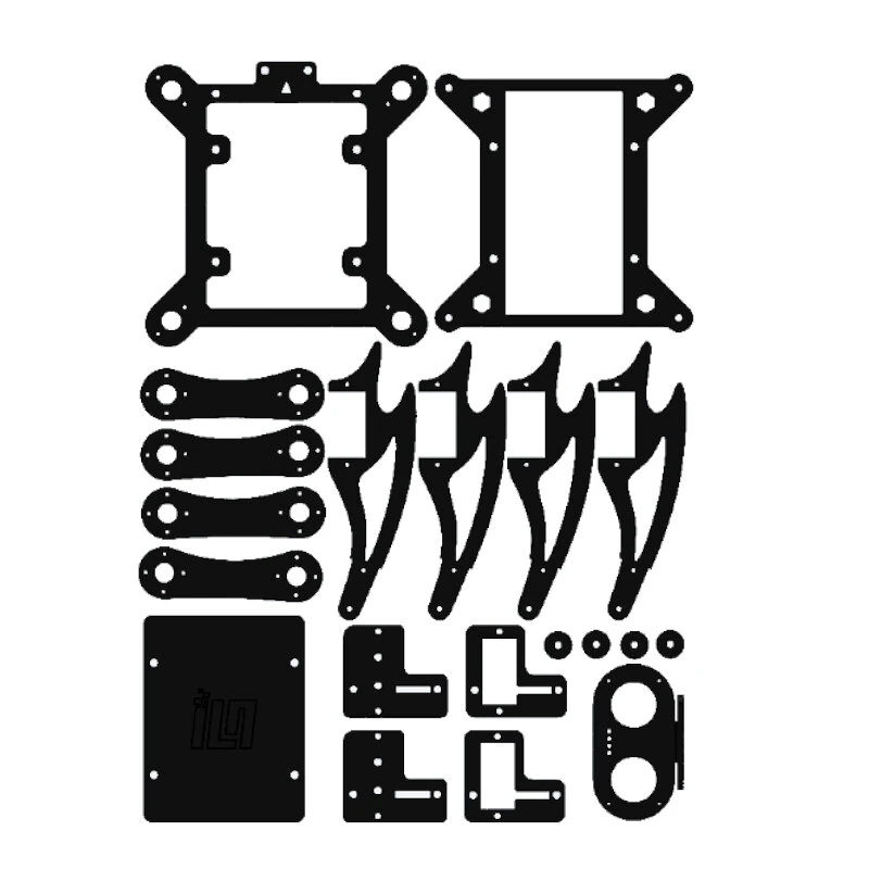 ESP32 QuadBot-TA Quadruped Biomimetic Spider Robot DIY Assembly Robot for Beginner Programming Learning STEAM Education 3DOF — view 7