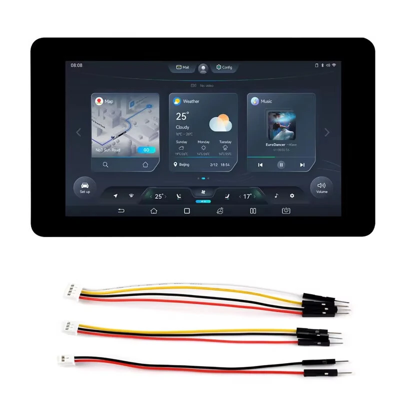 ESP32-S3 7 inch LCD Capacitive Touch Screen Development Board 800x480 Display Supports WiFi Bluetooth Dual Core Processor 8MB PSRAM 16MB Flash USB I2C CAN RS485 — view 3