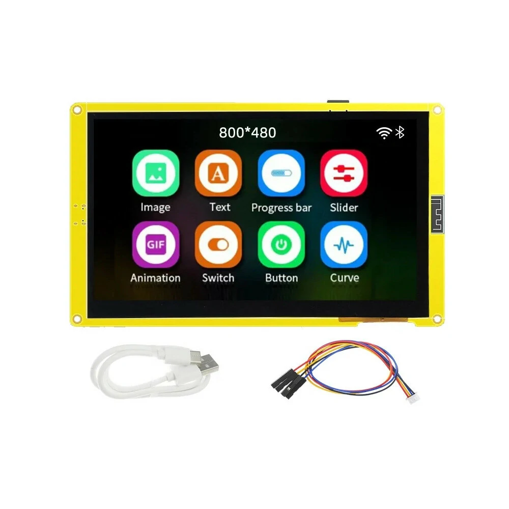 ESP32-S3 for Arduino LVGL 7 Inch 800*480 Smart Display RGB LCD TFT Module HMI 8M PSRAM 16M Flash WiFi & Bluetooth — image 1