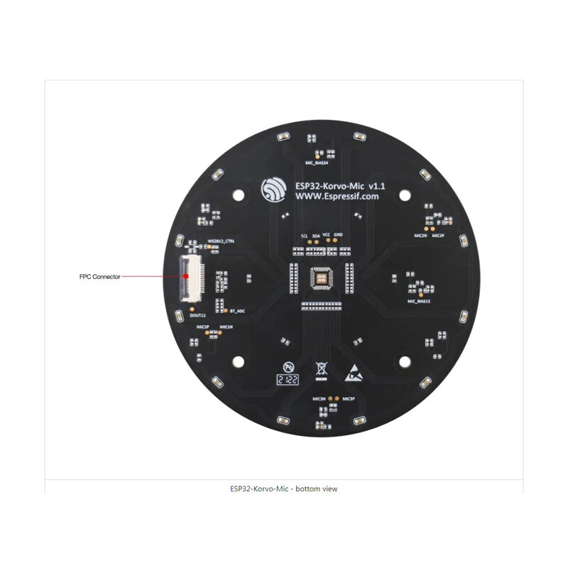 ESP32-S3-Korvo-1 Development Board UART 500m ESP-Skainet 3-Microphone Array Far-Field Pickup Offline Voice Commands Intelligent Voice Solution — view 5