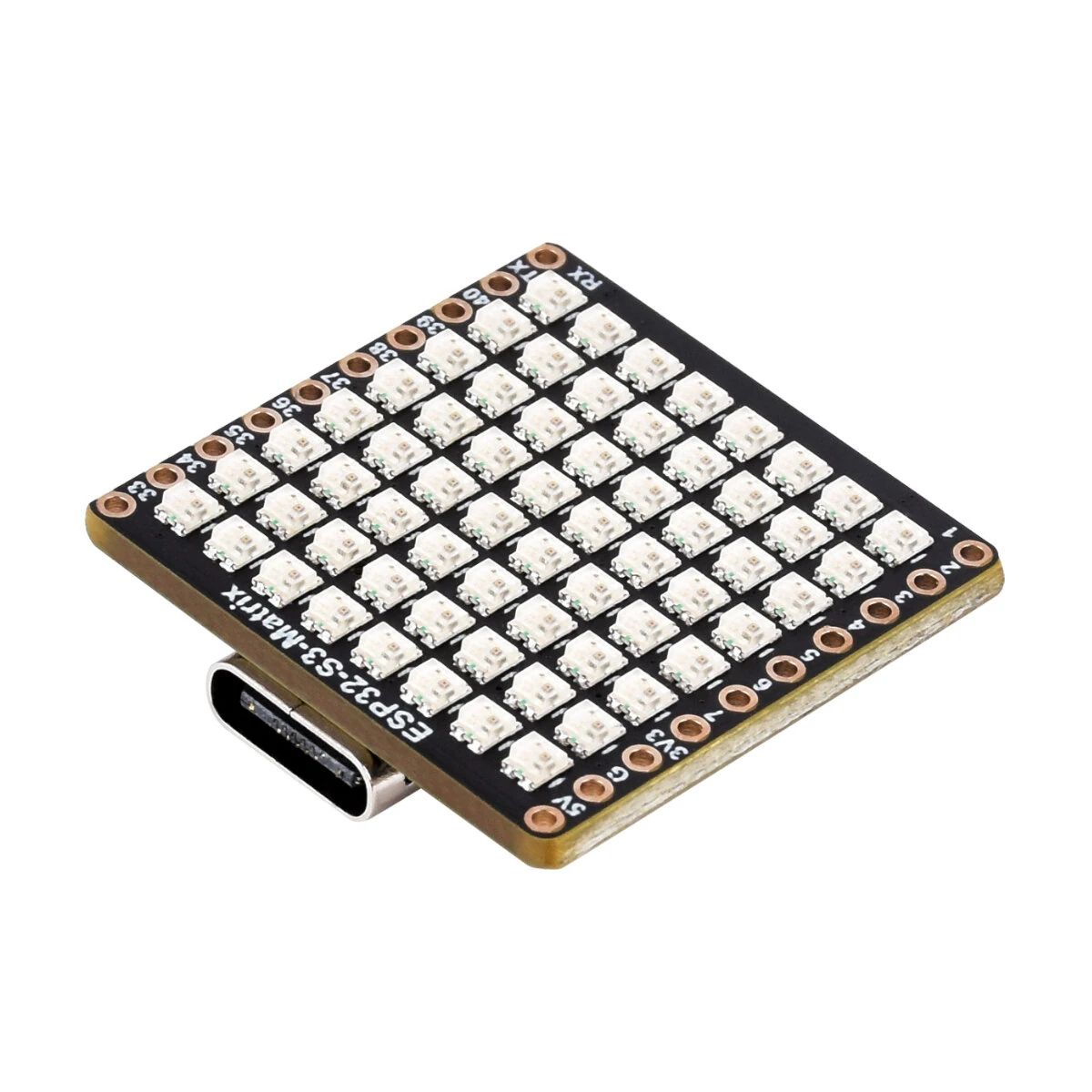 ESP32-S3-Matrix Development Board Onboard 8×8 RGB LED Matrix and QMI8658 6-Axis Sensor supports Wi-Fi and Bluetooth LE ESP32 LED Module — Pricio