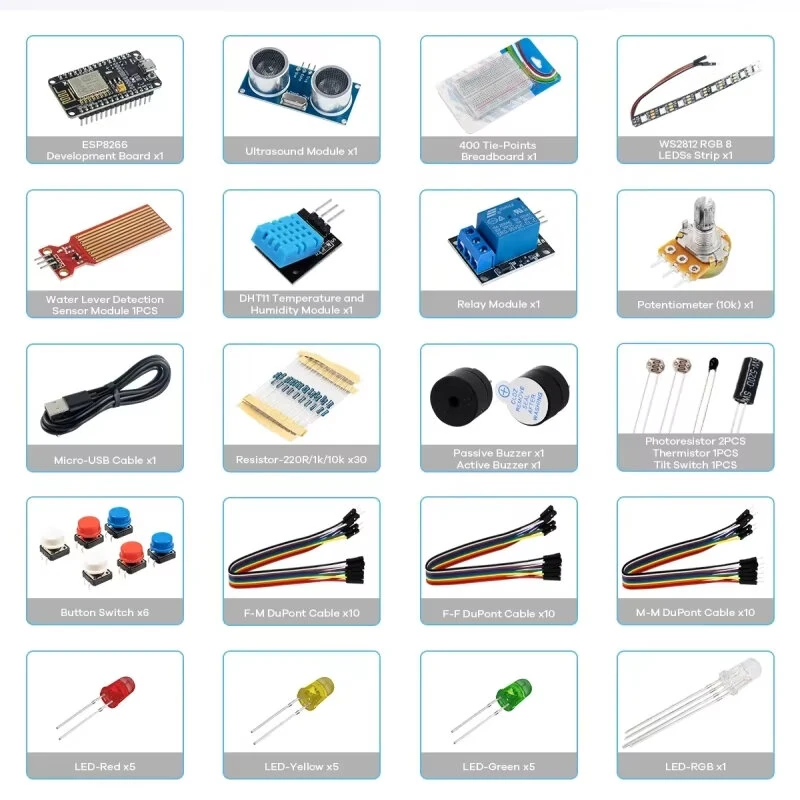 ESP8266 DC 5V Wi-Fi Internet Development Board for Arduino Breadboard WiFi Sensors  IoT Starter Kit — view 3