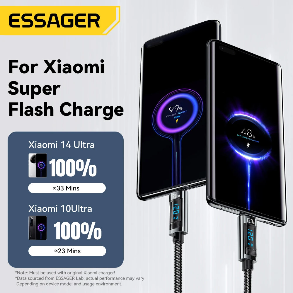 ESSAGER ES-X47 6A 120W USB-A to Type-C Digital Display Cable Fast Charging Data Transmission Copper Core Line 1M/2M Long for iPhone 15 15 Plus for Huawei Pura 70 Ultra for Xiaomi Civi 4 Pro for Samsung Galaxy Z Fold6 — view 4