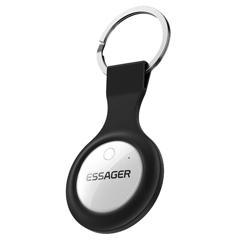 ESSAGER Smart Tag Tracker Items Locator for Keys Wallet Lightweight Anti Lost Alarm Sound Reminder Works with IP Find My