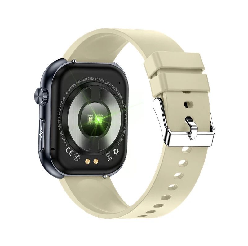 ET587 1.96inch AMOLED Display ECG Function Micro-physical Examination SOS Emergency bluetooth Call Heart Rate Blood Pressure Blood Oxygen Monitor Sleep Body Temperature Measurement Women's Health Multi-sport Modes IP68 Waterproof Smart Watch — view 9