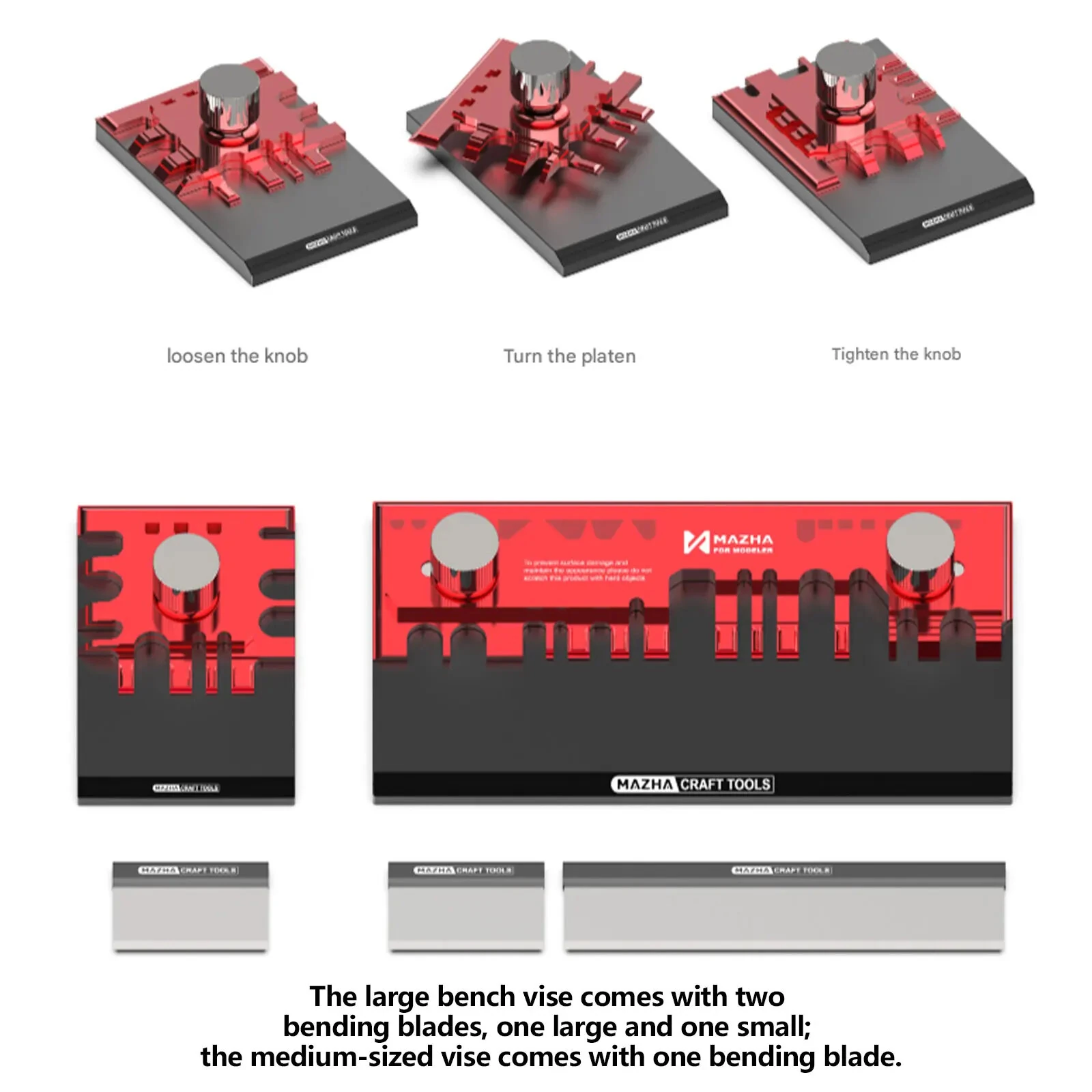 Etched Sheet Bending Vise Large Multi-Directional Photo Etch Bender Anti-Scratch Metal Folding Tool for Scale Model Building — view 4